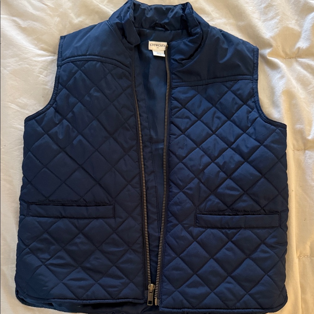 Crewcuts Navy Blue Quilted Vest